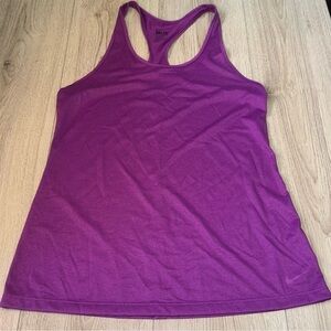 Nike Purple Fitted Sleeveless Tank Top